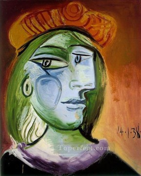 パブロ・ピカソ Painting - 女性の肖像 1938年 パブロ・ピカソ